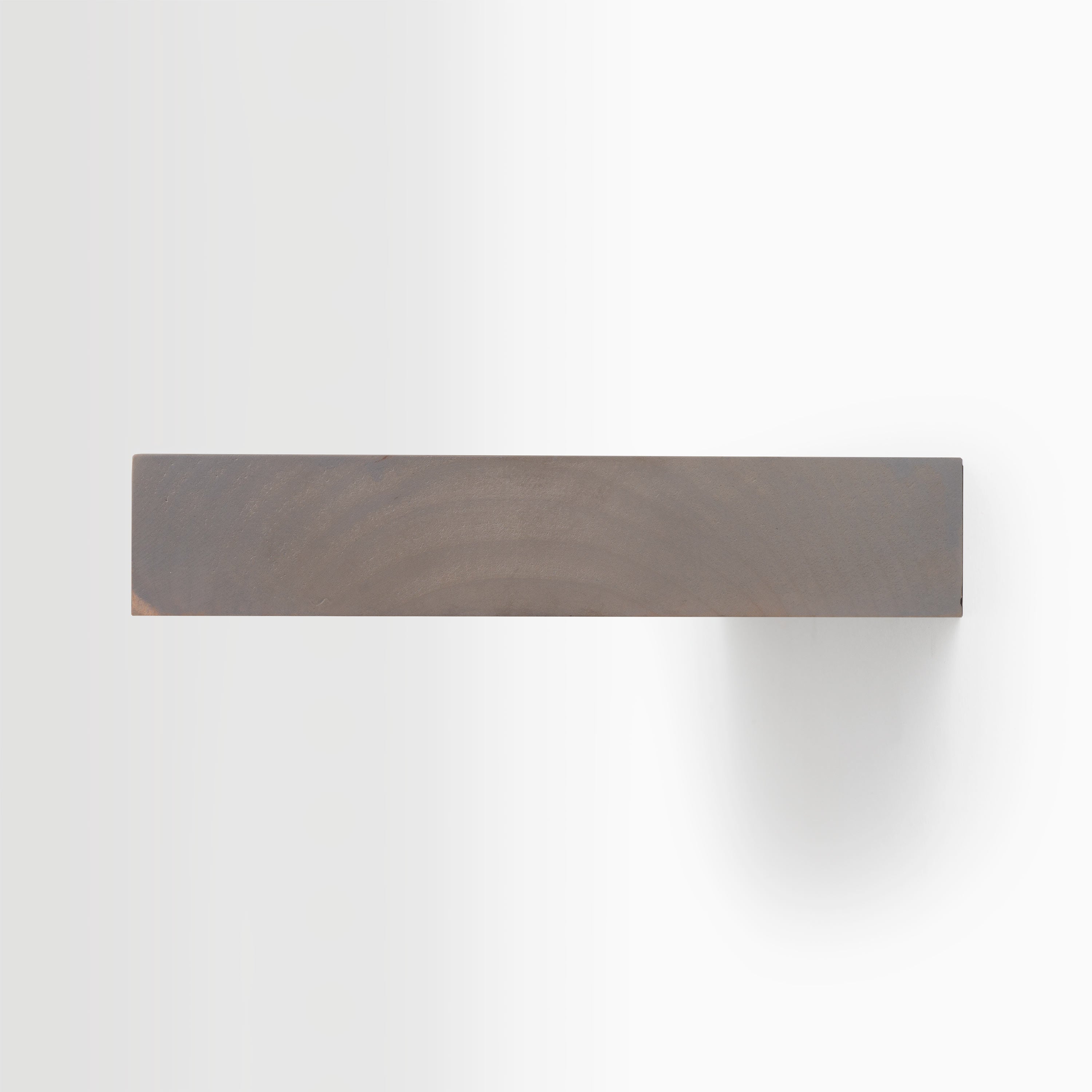 Aksel Inlay Hatch Grey Floating Shelf - Modern Wall Mounted Storage for Living Room, Bathroom & Office Decor