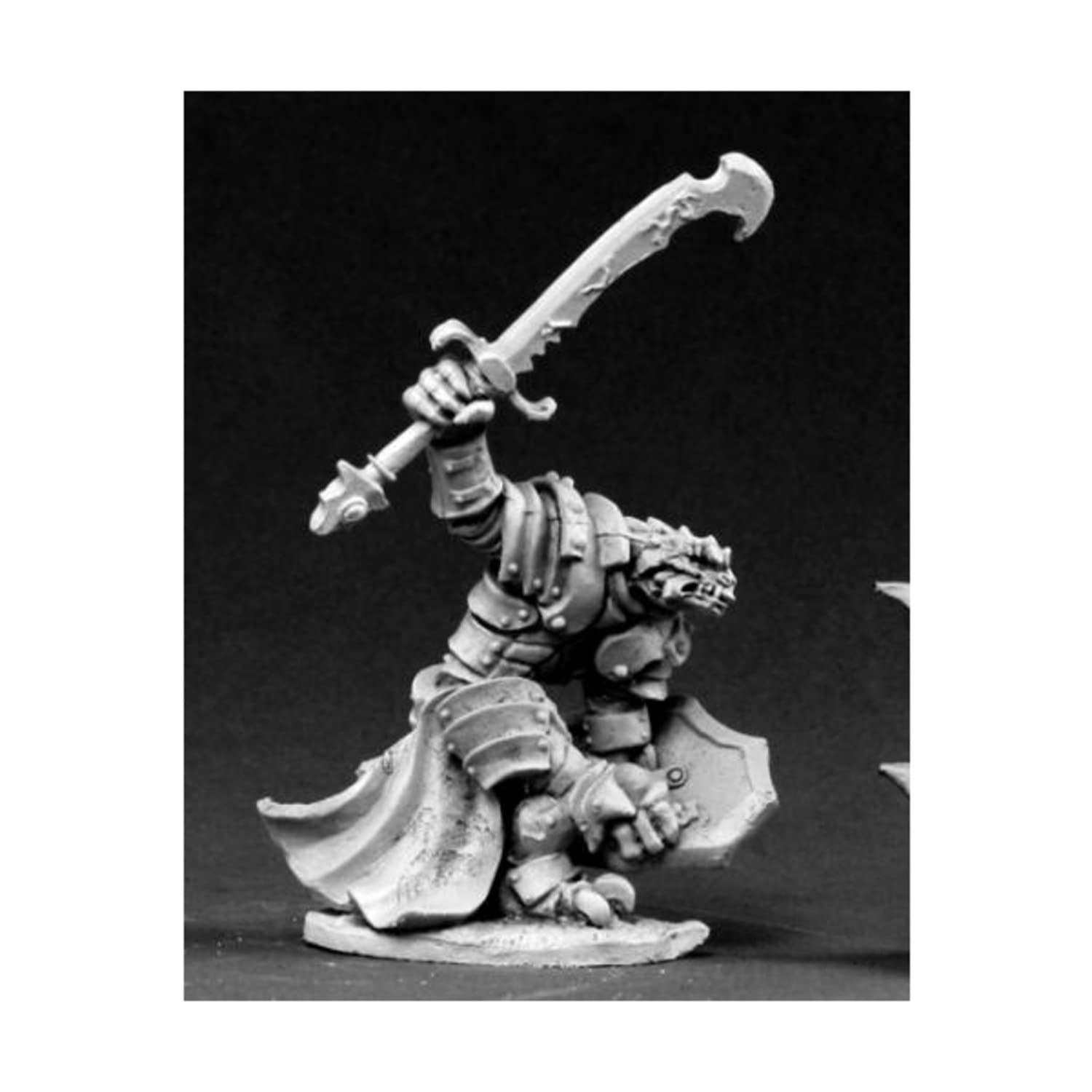 Reaper Dragon Man Warrior Fantasy Miniature - Perfect for Tabletop RPG, D&D, and Wargaming Scenes