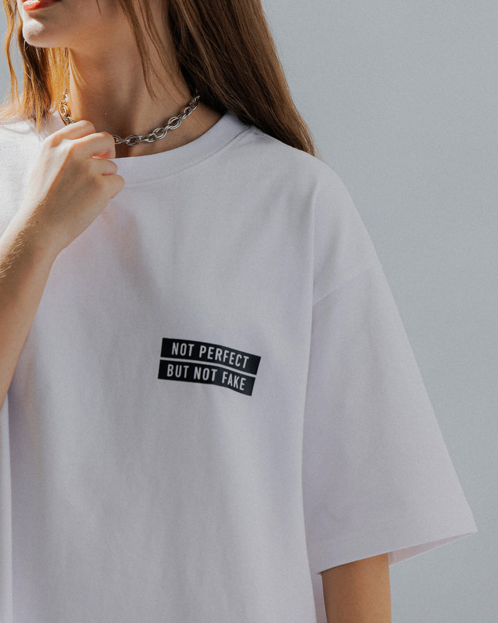 ASUSL NOT PERFECT TEE - Black Cotton Unisex T-Shirt for Casual Wear & Street Style Fashion