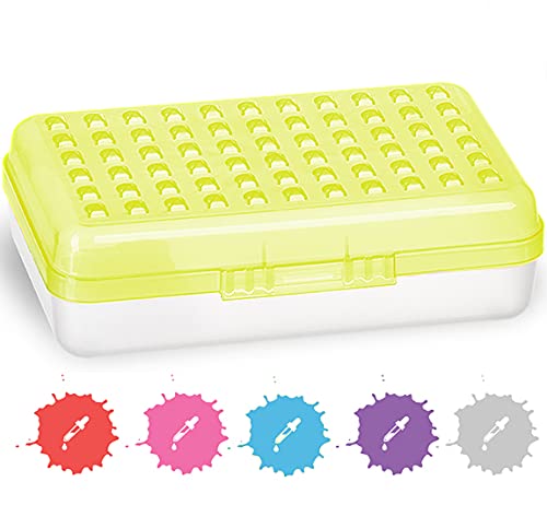 Enday Plastic Pencil Case with Snap Closure - Small Dots Design for School & Office Supplies Organization (Green, Pink, Grey, Purple, Red, Blue) - 24 Pack - Perfect for Students, Teachers & Professionals