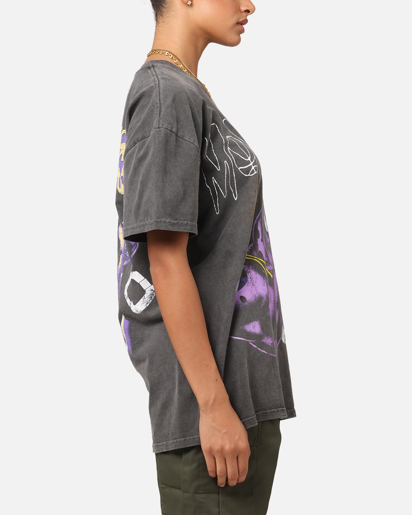 Vintage Space Jam Monstars Heavyweight T-Shirt - Black Wash | American Thrift Style | Perfect for Basketball Fans & 90s Retro Fashion Lovers