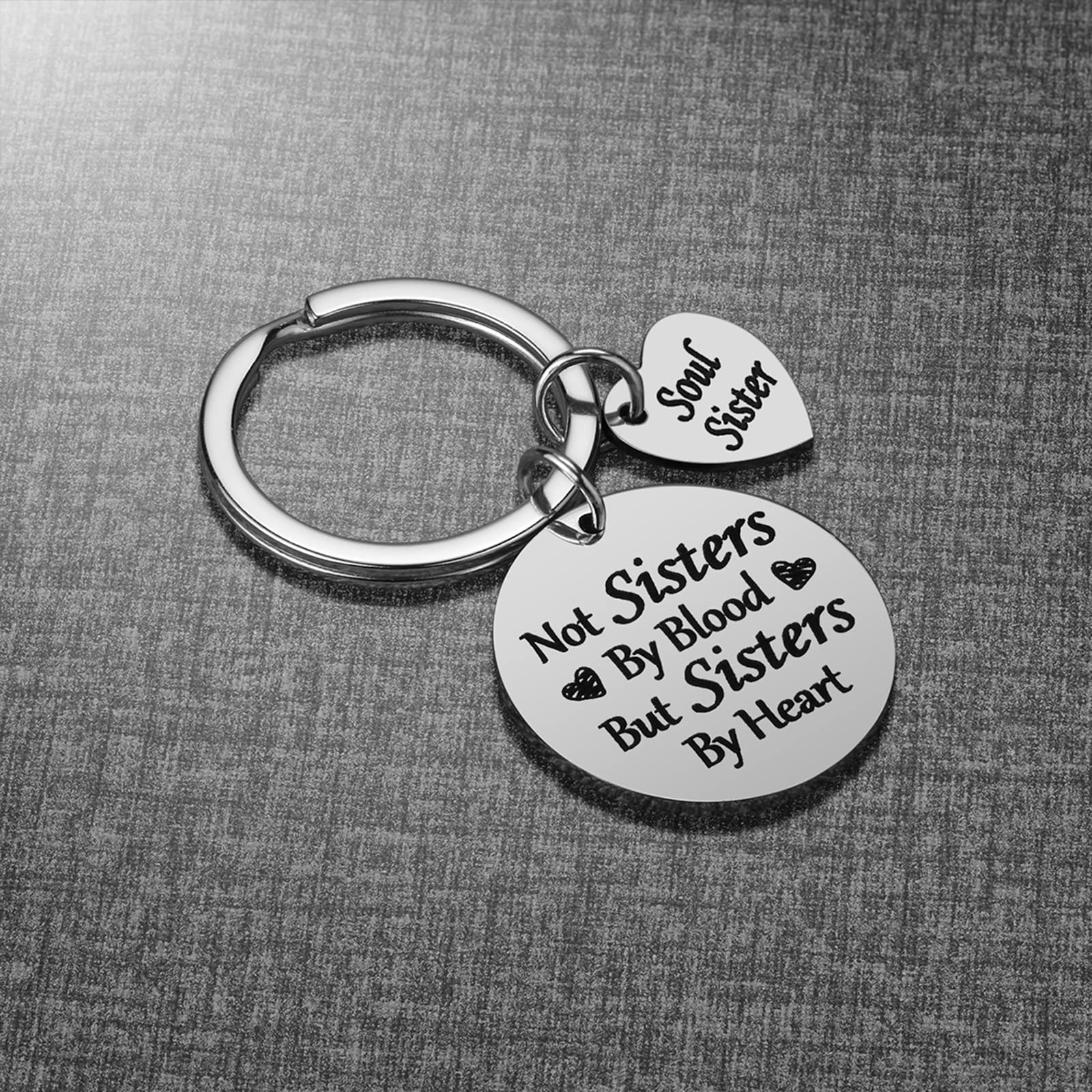 iWenSheng Best Friend Keychain - Heart Shaped Friendship Jewelry Gift for Women, Sister BFF Birthday Present | Perfect for Anniversaries, Graduation, Valentine's Day & Special Occasions