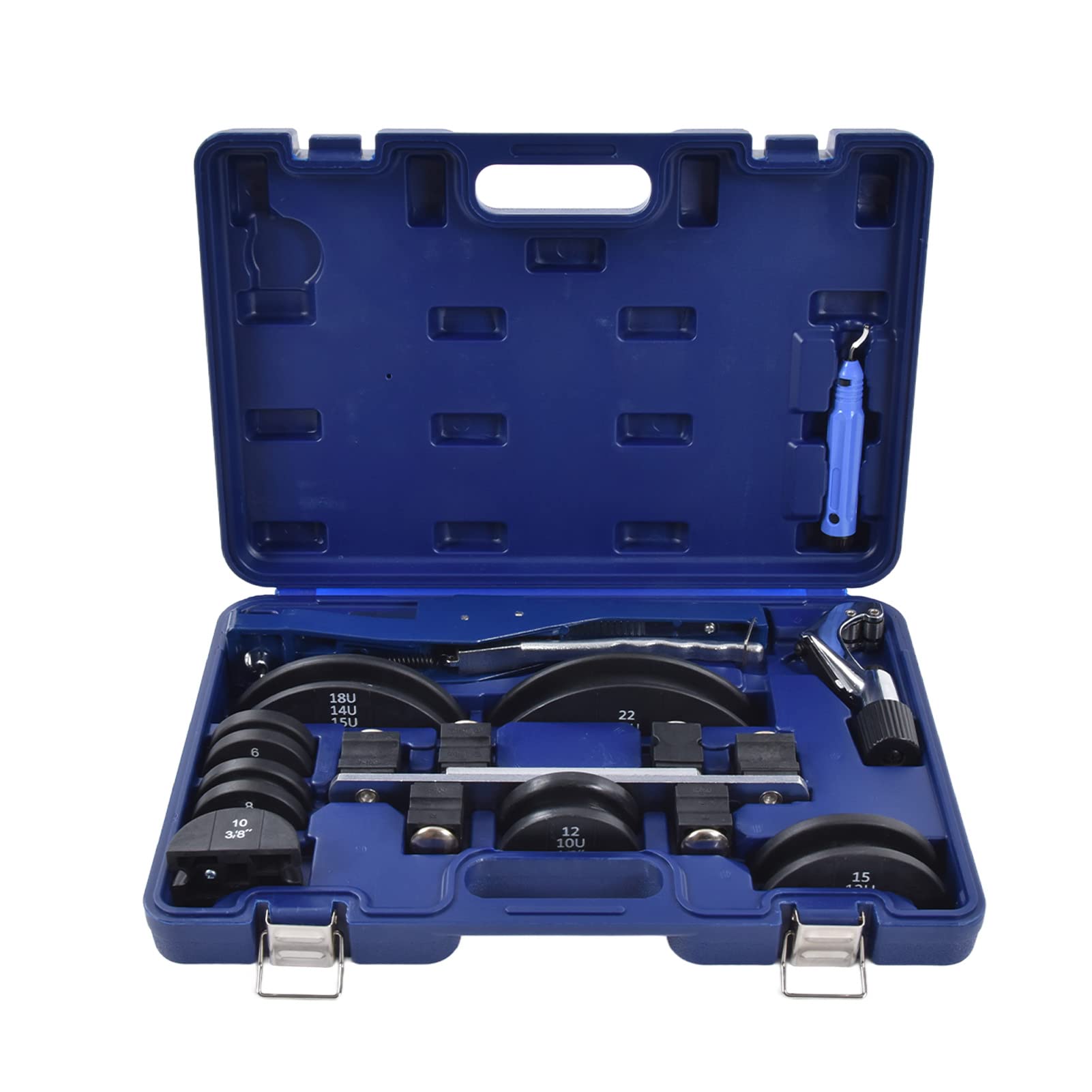 **Hydraulic Pipe Bender Kit 0-90 Degrees - Manual Ratchet Tube Bender for Pneumatic Systems | Compact & Durable Pipe Bending Machine for DIY Plumbing, HVAC & Automotive Repair**