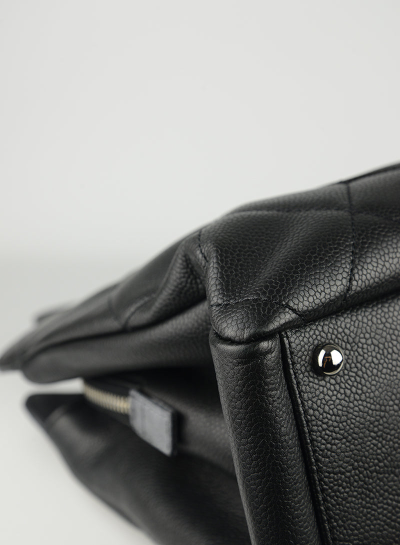 Chanel Black Caviar Leather Handbag - Luxury Designer Tote Bag for Women | Perfect for Work, Travel & Evening Events