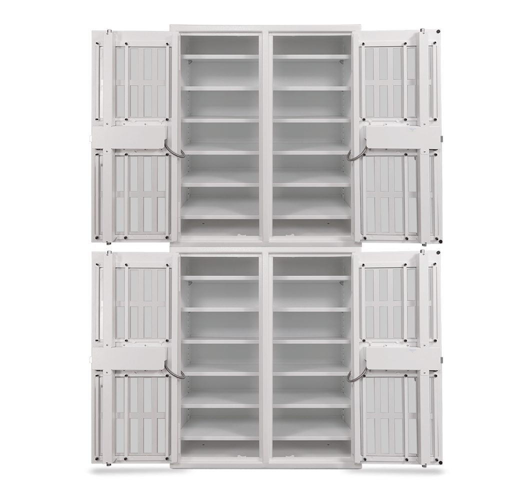 AMSEC NARCO8336 4-Door Narcotics Pharmacy Safe with 24 Adjustable Shelves - Secure Storage for Medications, Pharmaceuticals & Controlled Substances in Hospitals, Clinics & Pharmacies