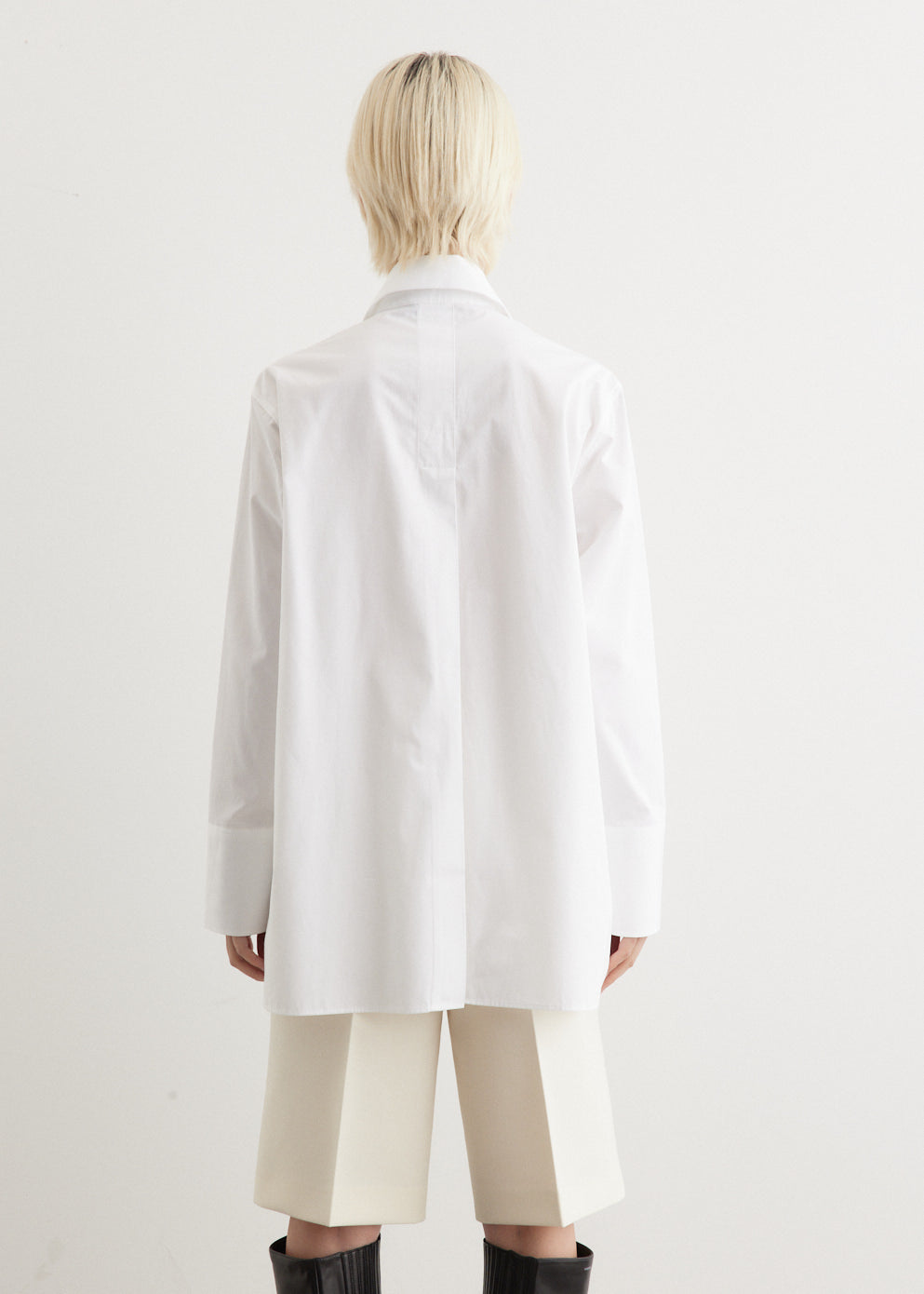Elegant White Back Slit Shirt for Women - Trendy Casual & Party Wear - Perfect for Office, Date Night & Special Occasions