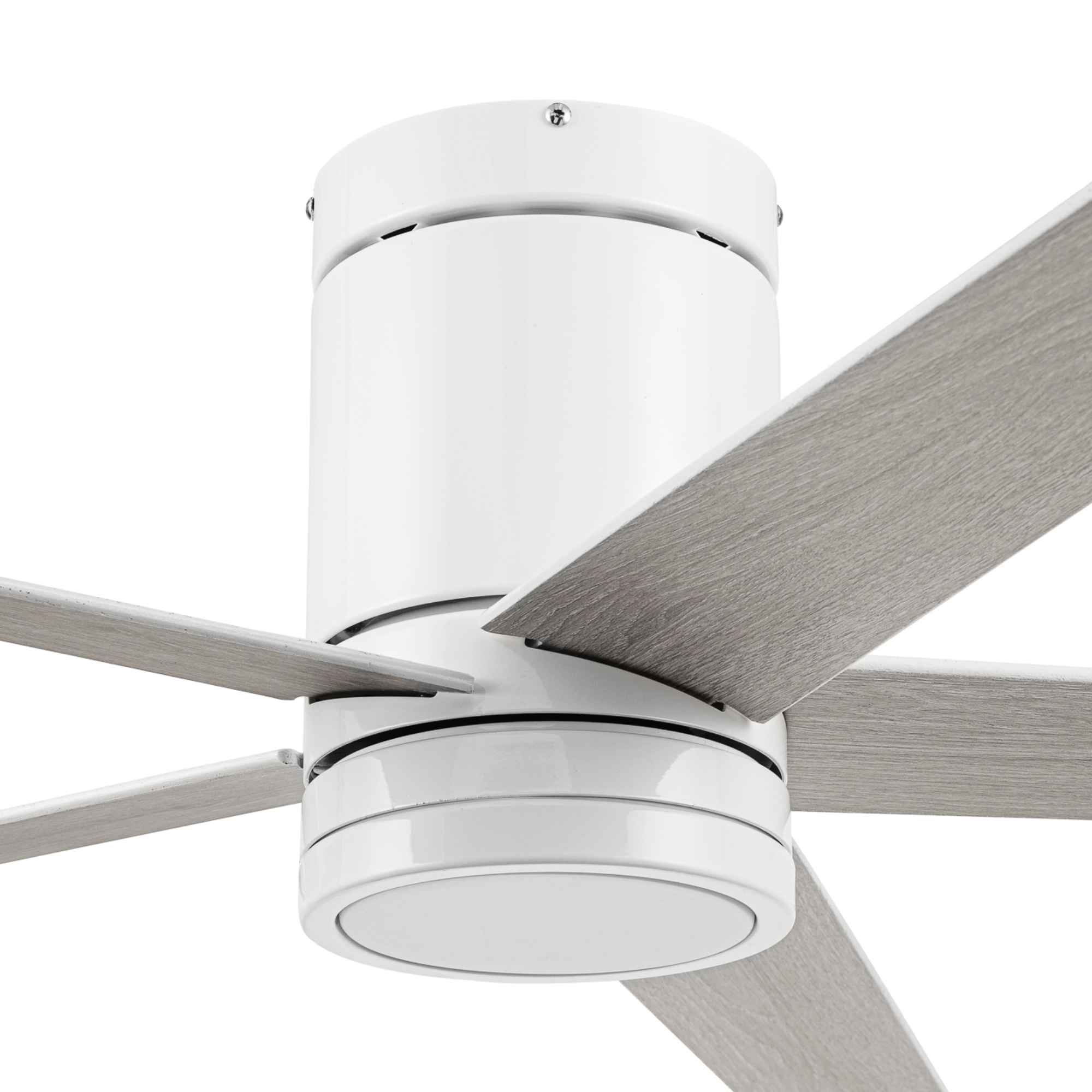 52 Inch Honeywell Graceshire White Ceiling Fan with Light Kit & Remote Control - Perfect for Living Room, Bedroom, and Outdoor Covered Patio