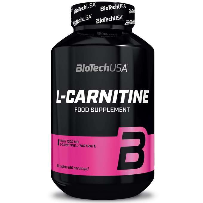 BioTechUSA L Carnitine 60 Tablets - Premium Fat Burner & Energy Booster for Weight Loss, Workout & Fitness Performance