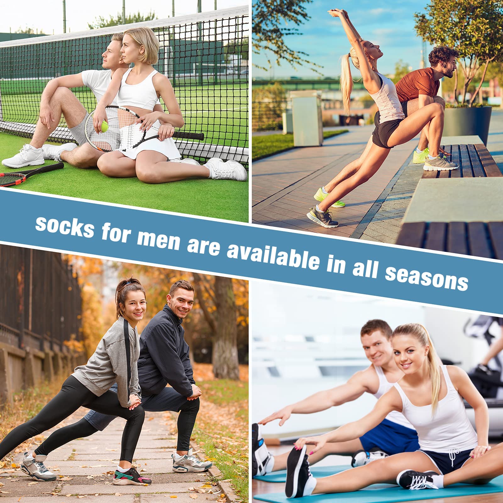 COOVAN Men's Low Cut Athletic Socks - 6 Pack Breathable Cushioned Running Socks for Sports & Workout - Perfect for Jogging, Gym Training and Daily Wear