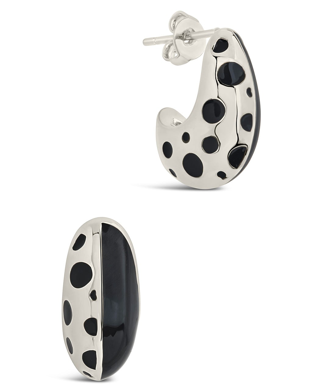 Lisha Enamel Hoop Earrings for Women - Gold & Silver Dangle Earrings for Daily Wear, Party, Wedding & Gift Giving
