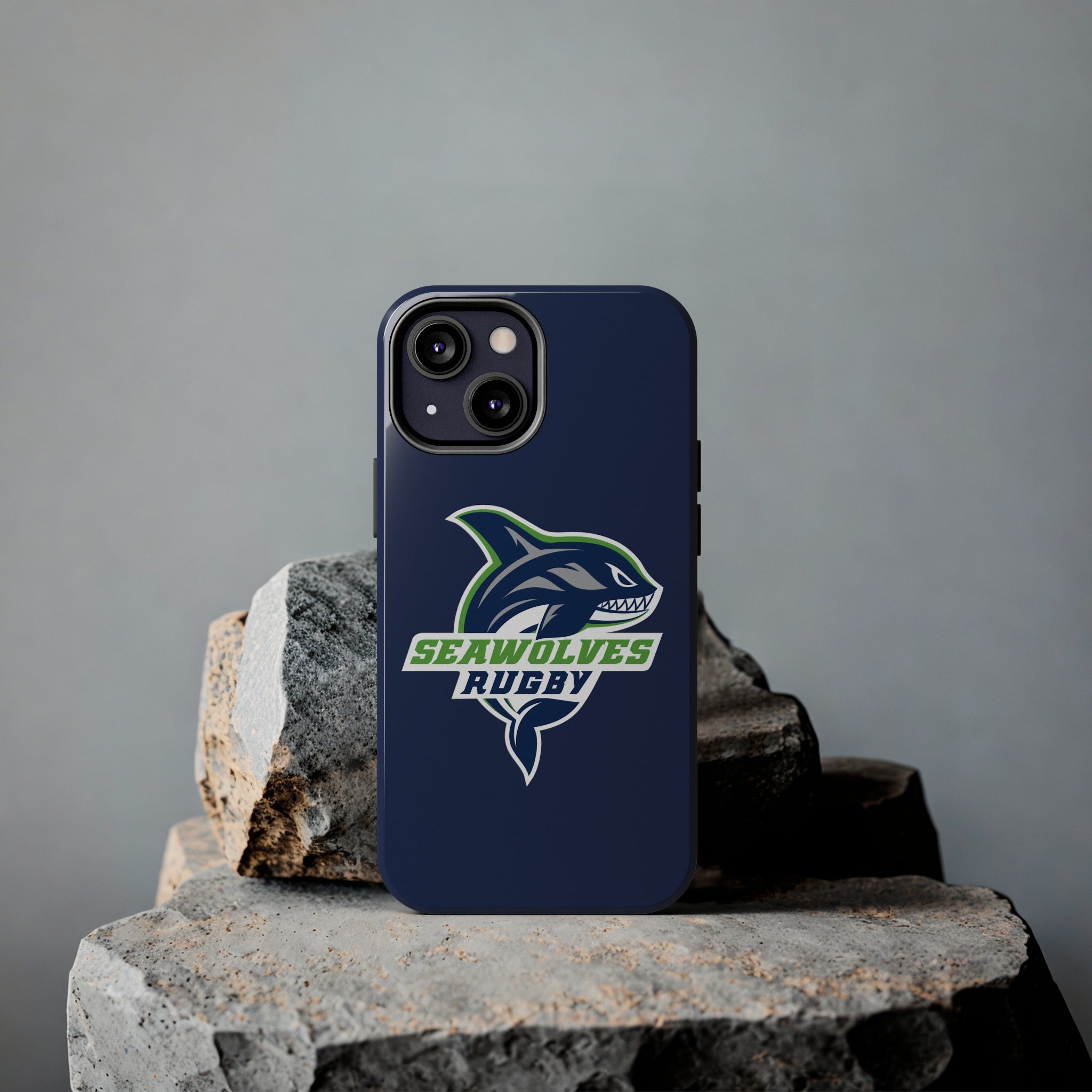 Seawolves Navy Rugged Phone Case - Shockproof & Durable Protection for iPhone & Samsung - Perfect for Outdoor Adventures, Work & Daily Use