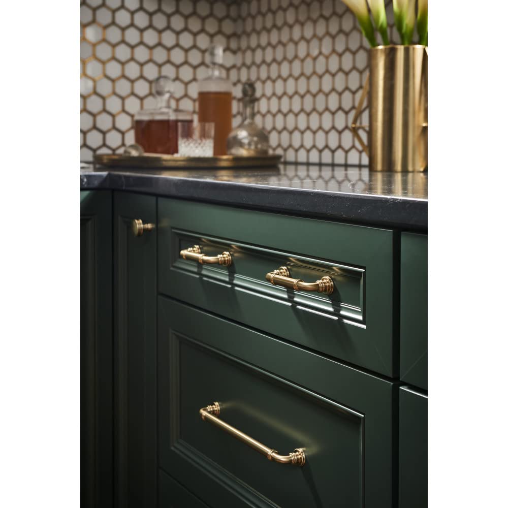 Top Knobs Cranford 12 Inch Appliance Pull in Honey Bronze - Perfect for Kitchen Cabinets, Drawers & Home Appliances