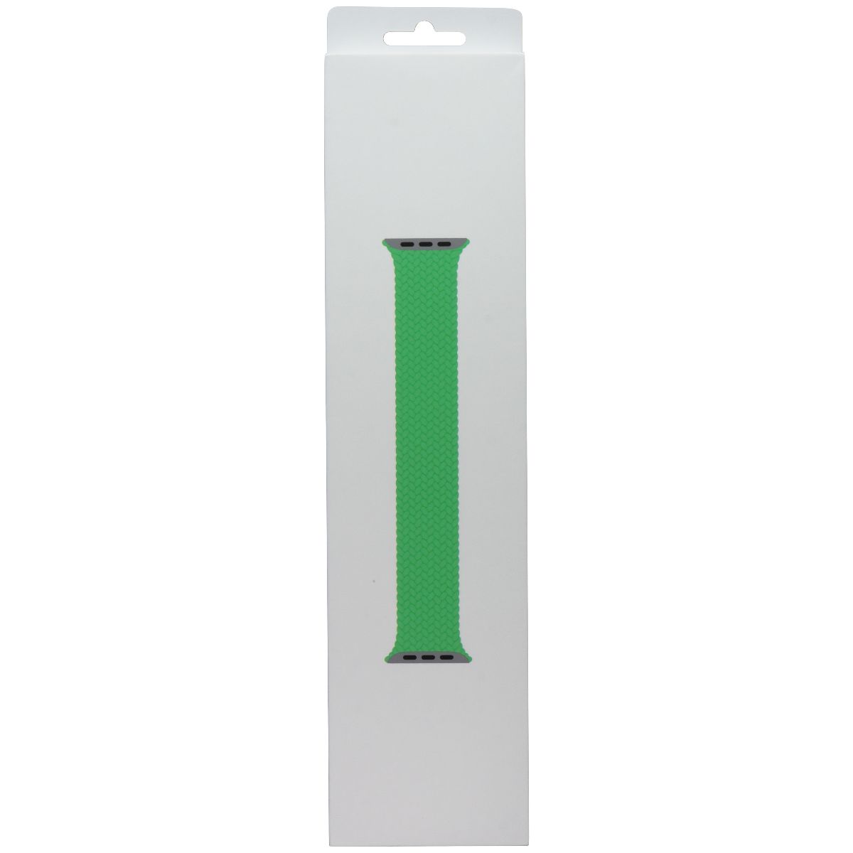 Apple Watch 45mm Braided Solo Loop Band - Compatible with 49mm, 46mm, 45mm & 44mm Models - Bright Green, Size 7 - Comfortable Stretchable Sport Strap for Workouts & Everyday Wear