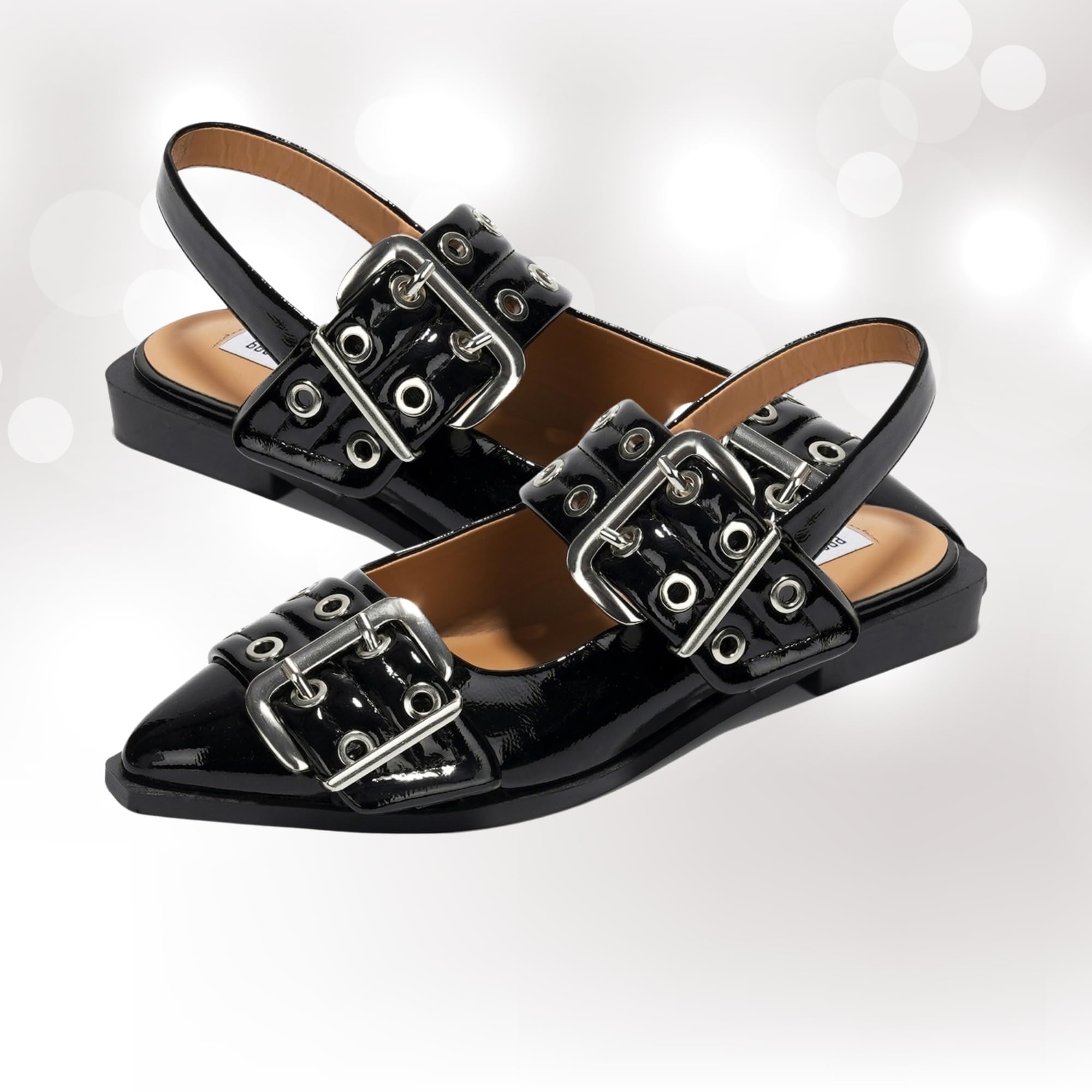 **Cloud Memory Foam Women's Flats & Sandals - Non-Slip Rubber Sole Comfortable Slingback Shoes for Casual Wear, Office & Travel (Katharyn 2025)**