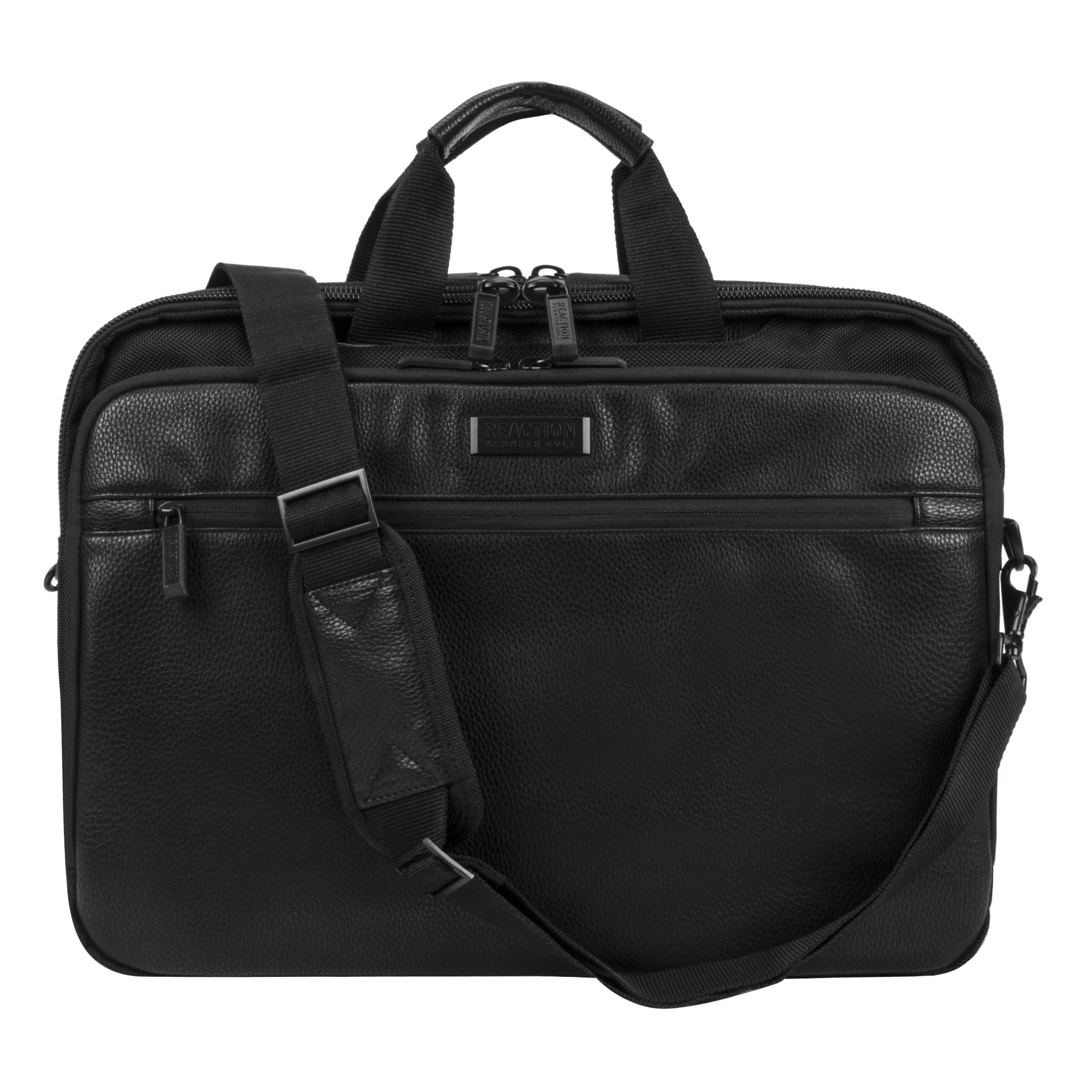 Kenneth Cole Reaction Vadornox Single Gusset Business Laptop Briefcase - Professional Office Work, Business Travel & Commuter Carry-On Bag