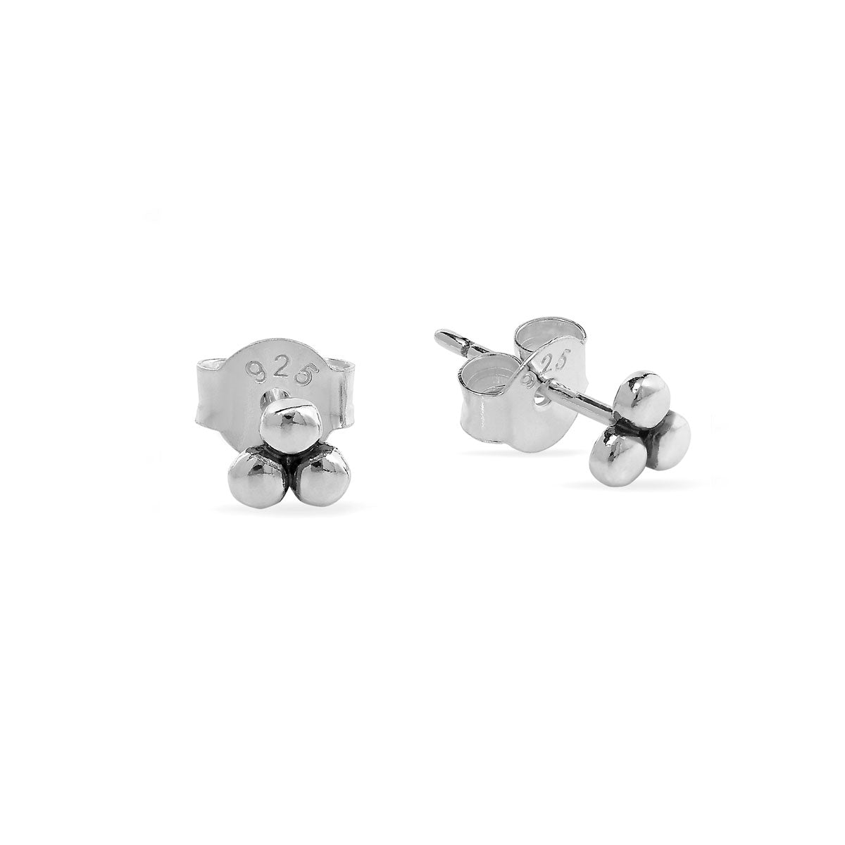 Fine Tri Ball Studs - Stainless Steel Body Jewelry for Cartilage, Nose, Ear Piercing - Perfect for Everyday Wear, Parties & Special Occasions