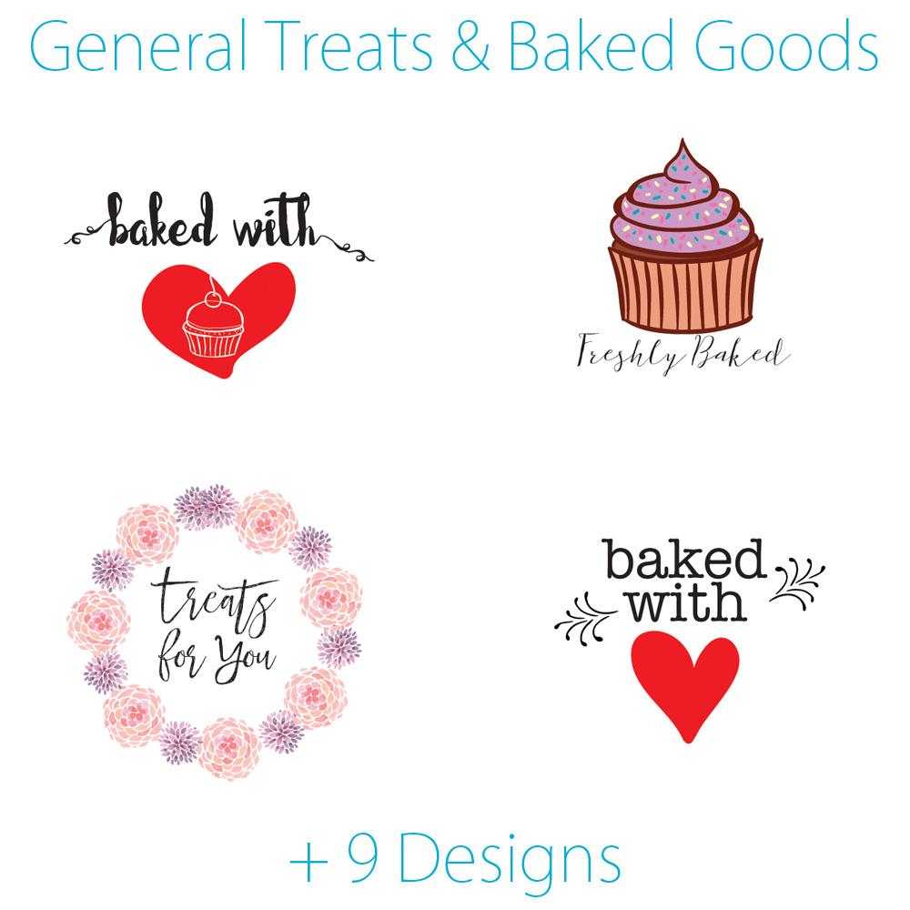 2.5 Inch Round Candy and Treat Stickers for Party Favors, Invitations & Gift Tags - Pre-Designed Circle Labels (24 Count) - Perfect for Birthday Parties, Baby Showers & Wedding Favors