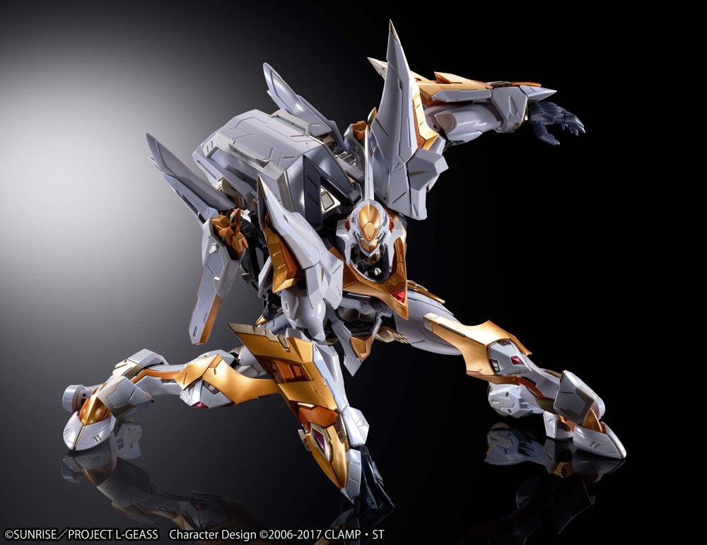 Bandai Metal Build Dragon Scale Code Geass: Lelouch of the Rebellion Z-01Z Lancelot Albion Collectible Action Figure - Anime Model Kit for Display & Gifts
