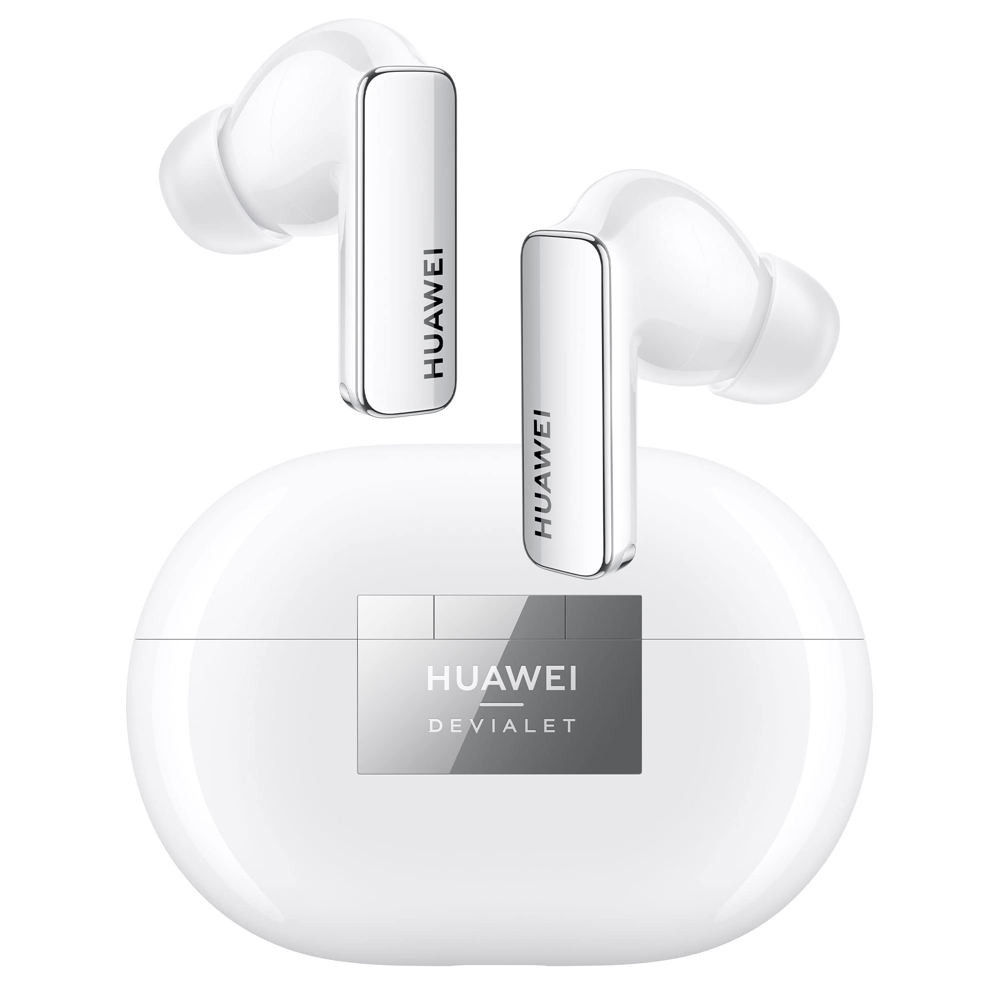 HUAWEI FreeBuds Pro 2 Wireless Earbuds with Dual-Speaker, Active Noise Cancelling, IPX4 Waterproof, Hi-Res Audio Certified for Android & iOS - Ceramic White - Perfect for Workouts, Commuting & Travel