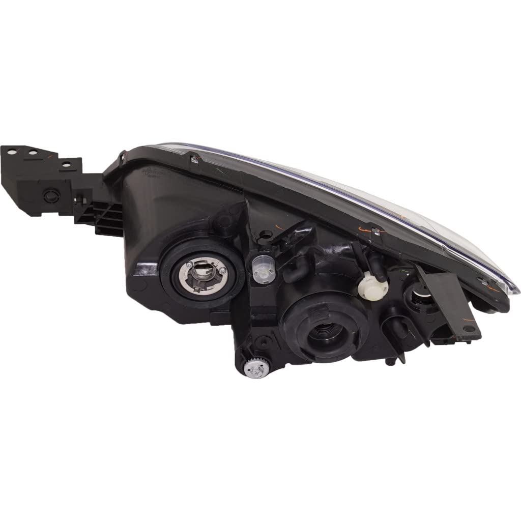 2004-2009 Mazda 3 Hatchback Passenger Side Headlight Assembly - Replacement for MA2519107/MA2519107C | OEM# 615343176857, BN8F510K0E | Perfect for Night Driving & Road Safety