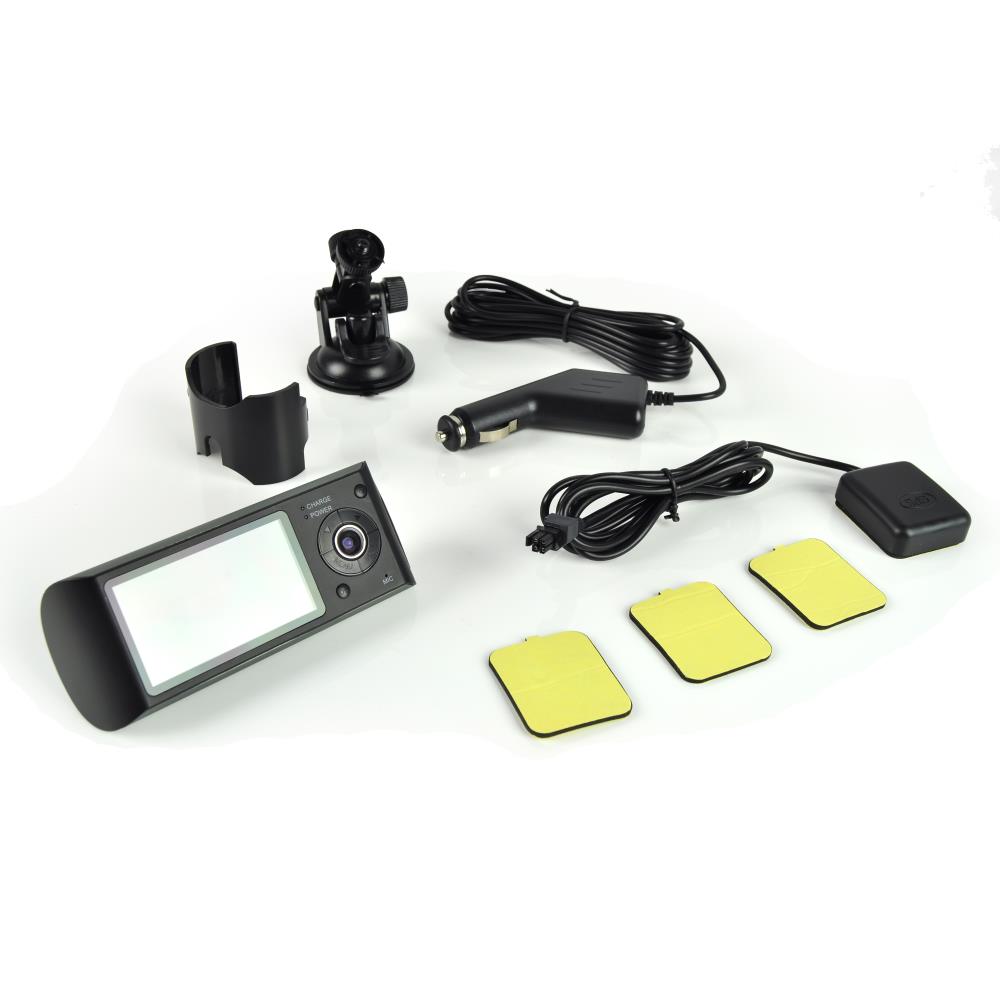 1080P Dual Dash Cam with GPS Logger - Front and Rear Car Camera for Night Vision, Parking Mode, Loop Recording - Perfect for Uber, Lyft, Taxi Drivers and Road Trip Safety