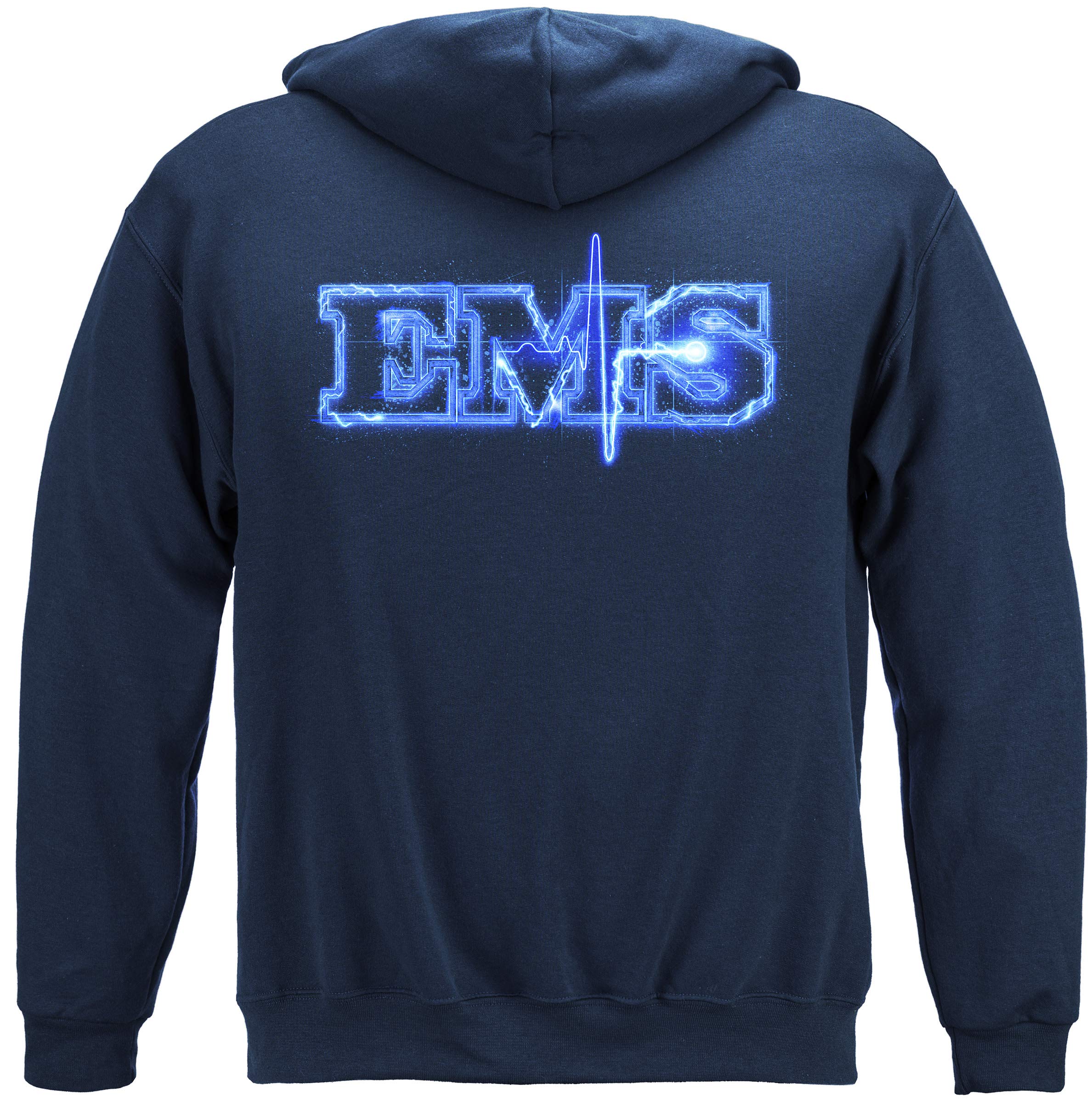 Erazor Bits EMS Hoodies - First Responder Themed Cotton Jackets for Emergency Services & Outdoor Adventures