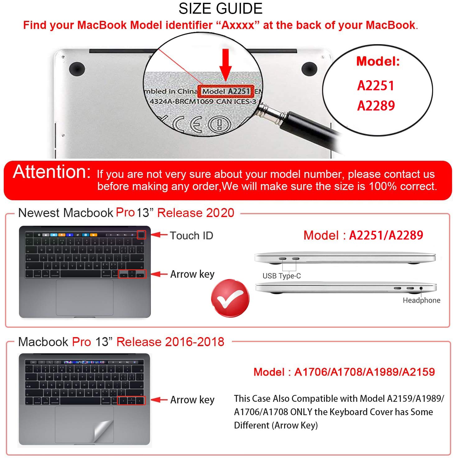 iCasso MacBook Pro 13 inch Case 2020 Release (A2338 M1/A2251/A2289) - Hard Shell Protective Cover with Keyboard Cover & Screen Protector for MacBook Pro 13