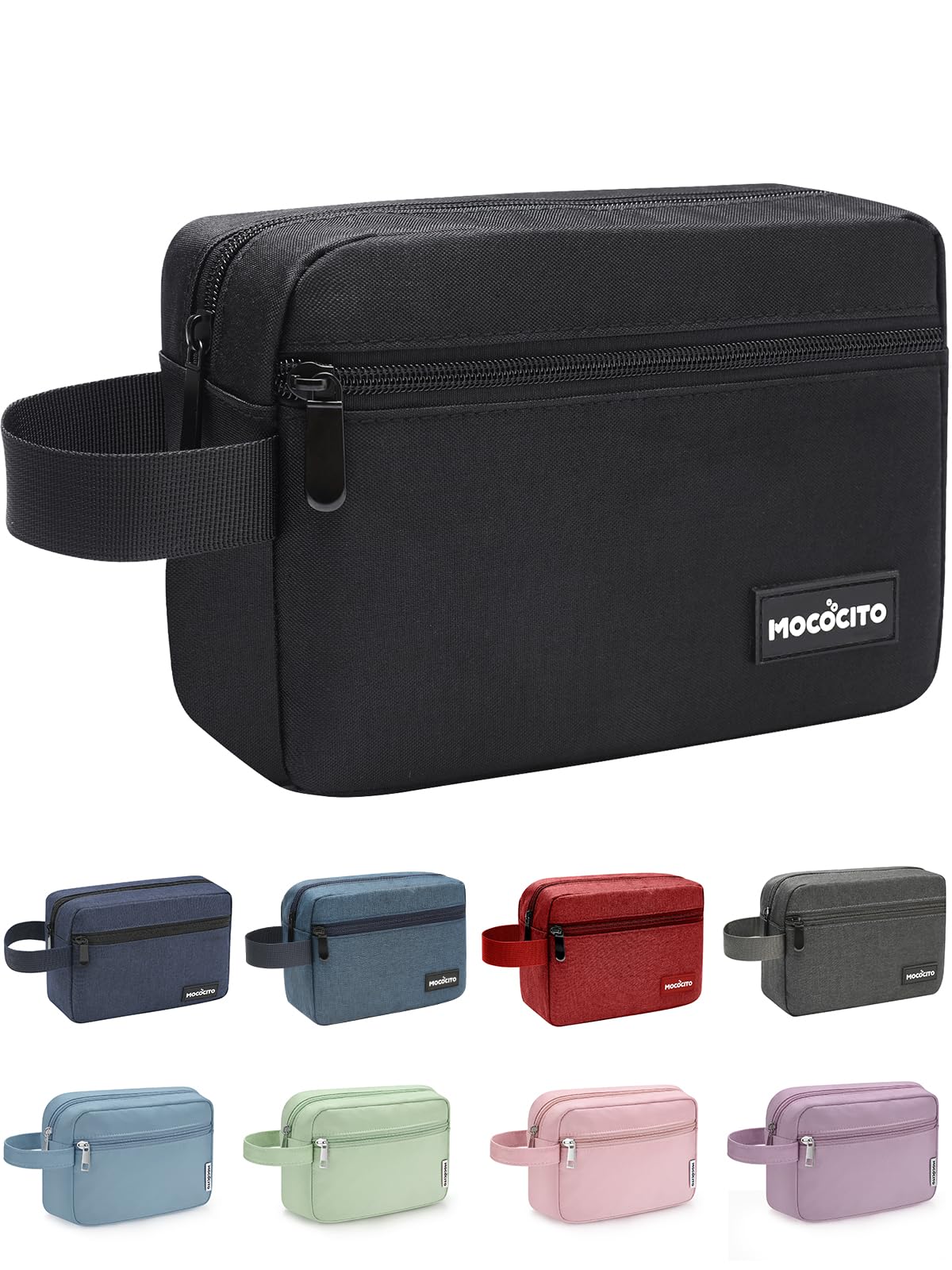 MOCOCITO Hanging Toiletry Bag for Men & Women - Waterproof Travel Cosmetic Organizer with Multiple Pockets - Perfect for Gym, Shower, Bathroom & Camping Trips