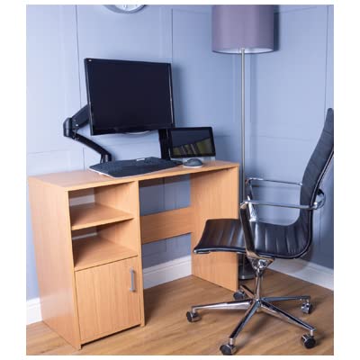 Adjustable Gas Spring LCD Monitor Mount Stand - Ergonomic Desk Mount for 13-32 Inch Screens - Perfect for Home Office, Gaming & Workspace Setup