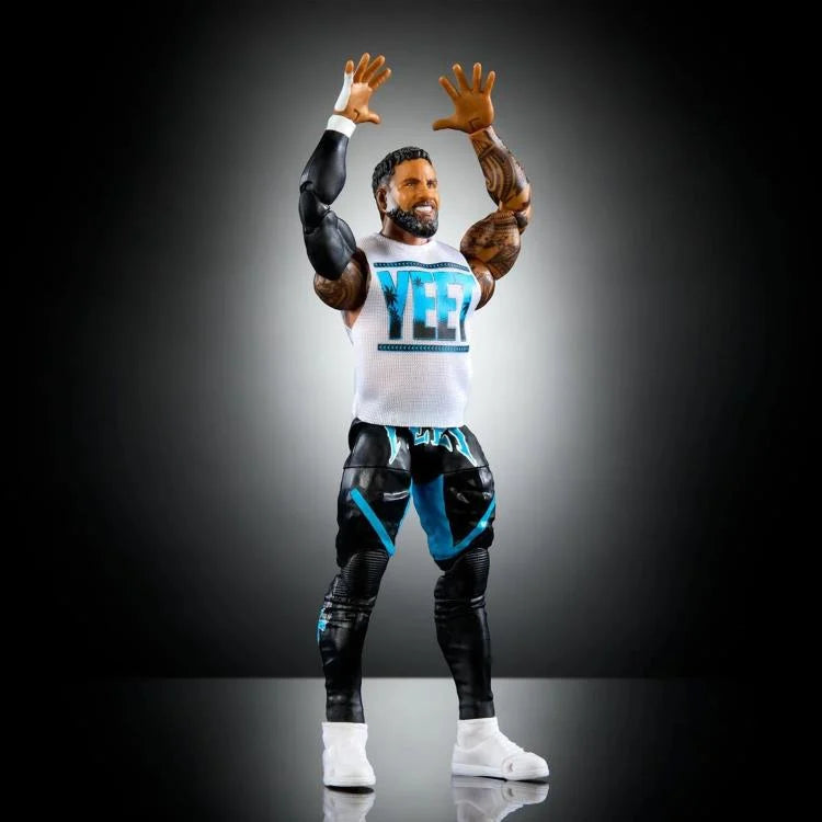 Jey Uso WWE Elite Collection Series 114 Action Figure - Authentic Wrestling Collectible Toy for Fans & Display - Perfect for Play, Gifts, and WWE Memorabilia Collections
