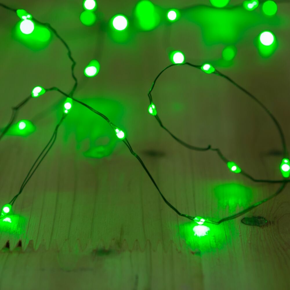 100 LED Solar Powered String Lights - 20ft Waterproof Copper Wire Fairy Lights for Outdoor & Indoor Decor - Garden, Patio, Party, Wedding, Christmas Decoration - Green Starry Lights for Romantic Ambiance