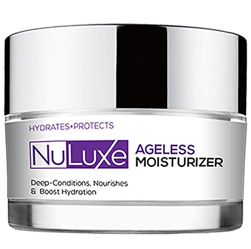NuLuxe Ageless Moisturizer - Anti-Aging Face Cream with Hyaluronic Acid & Collagen for Hydrated, Youthful Skin | Day & Night Use for Women & Men