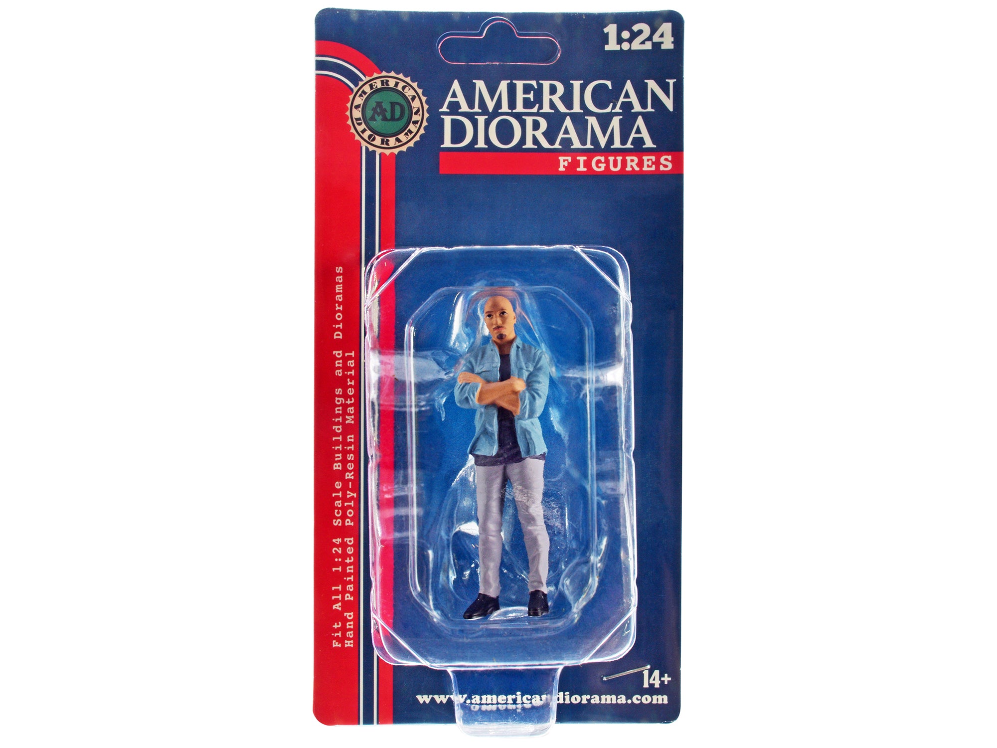 1/24 Scale Model Car Meet 3 Figurine Set - Realistic Miniature Figures for Diecast Car Displays by American Diorama - Perfect for Model Car Shows, Diorama Scenes & Collectors' Displays