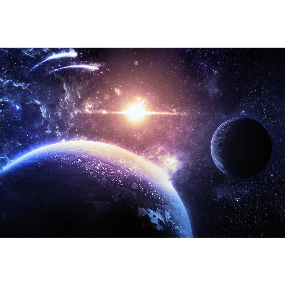Removable Peel and Stick Wallpaper - Giant Universe Planets Wall Mural for Bedroom (66x96 inches) | Easy DIY Home Decor for Kids Room, Nursery, or Living Space