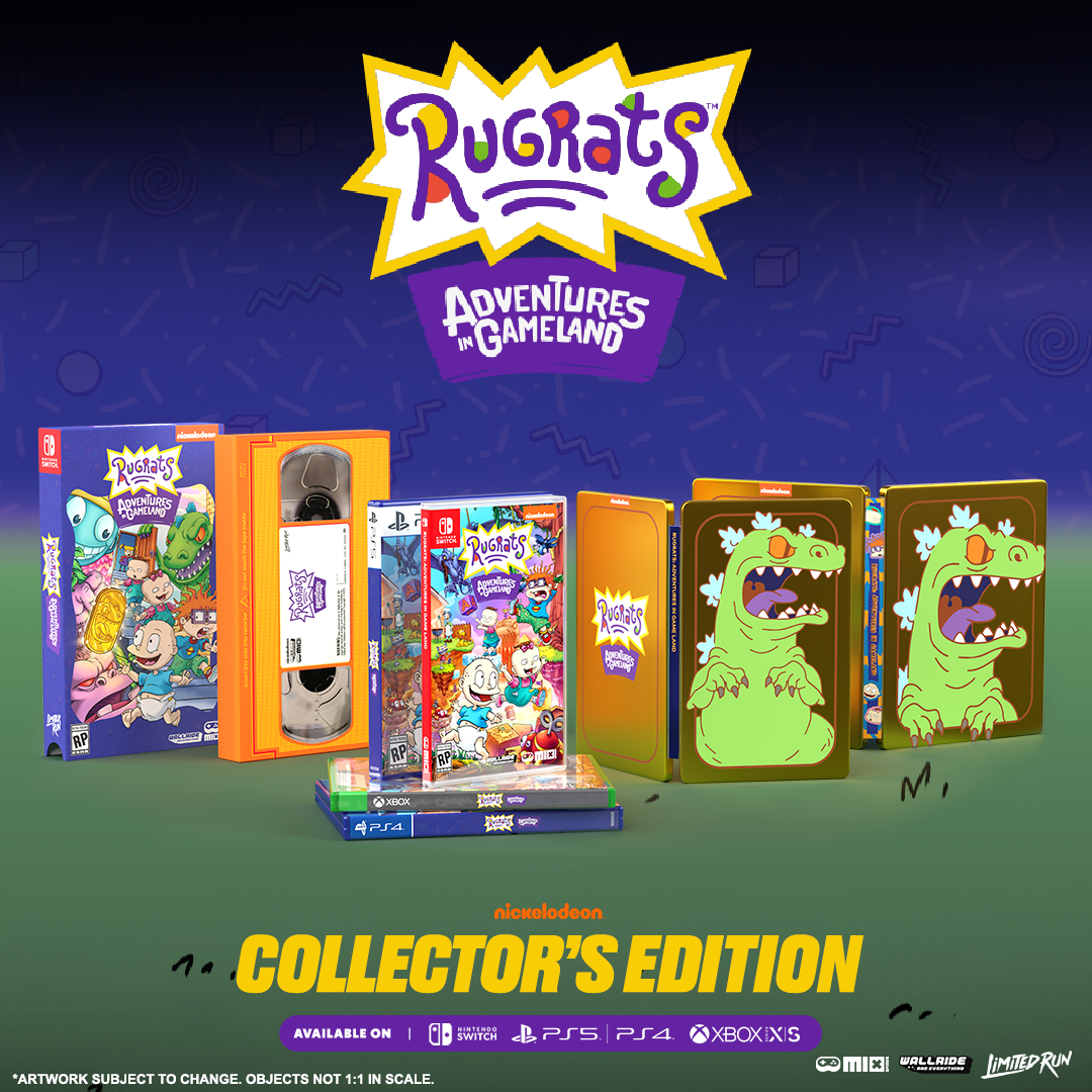 Rugrats: Adventures in Gameland VHS Edition for Nintendo Switch - Classic 90s Cartoon Game for Kids & Adults - Perfect for Family Game Nights & Nostalgic Gaming Sessions