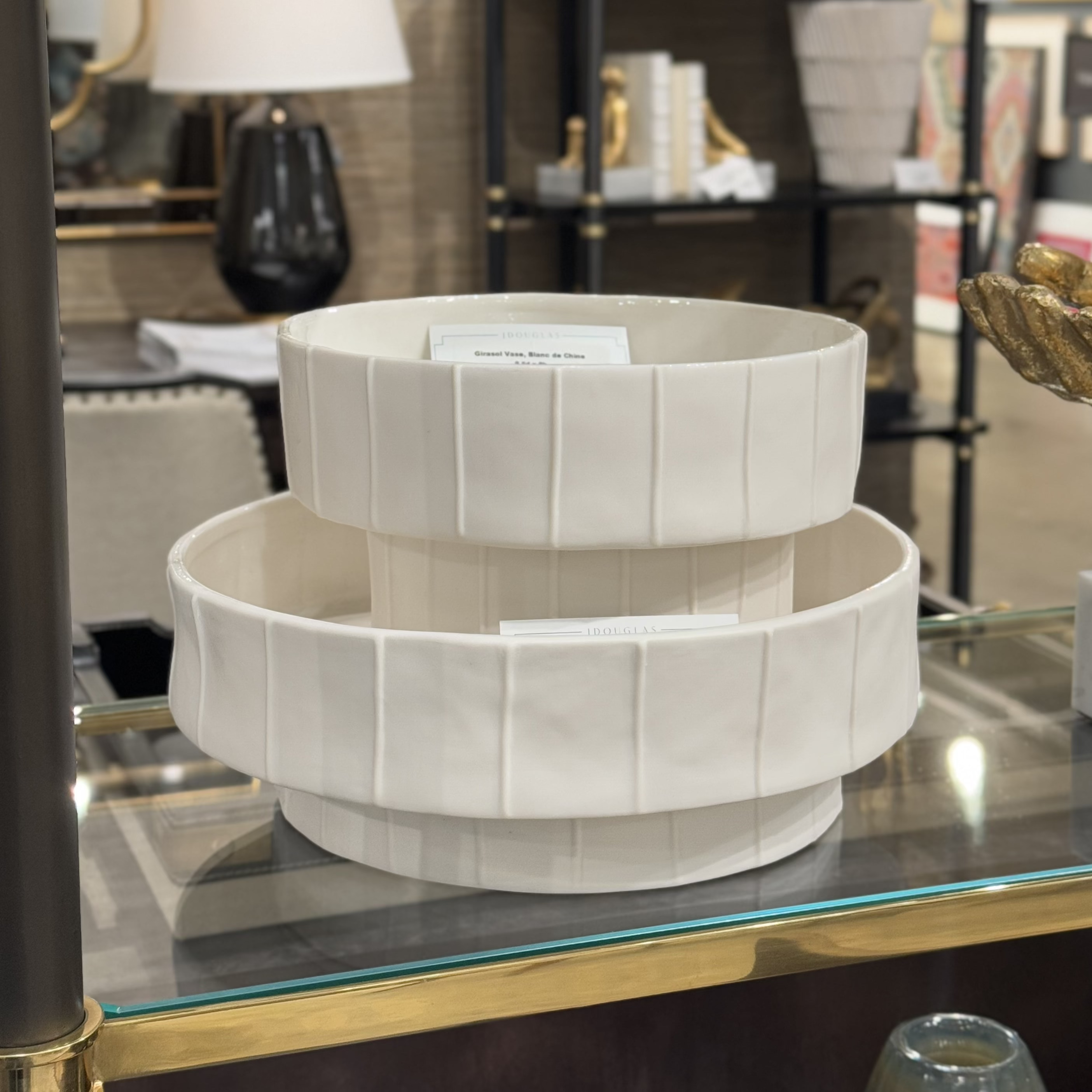 Girasol White Porcelain Vase - Elegant Home Decor for Living Room, Dining Table & Wedding Centerpieces