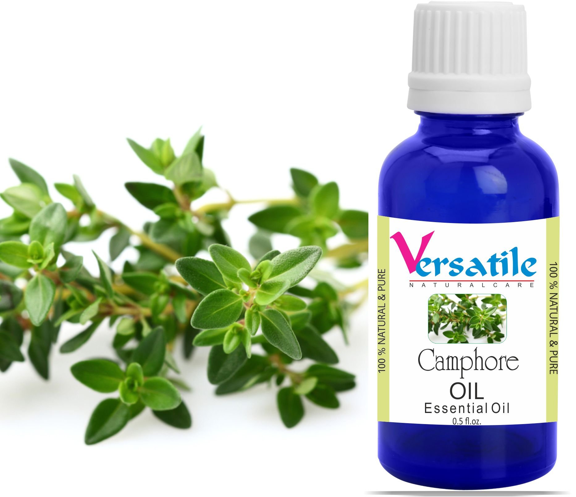 100% Pure Natural Camphor Essential Oil for Aromatherapy, Massage & Relaxation - 3ml to 1000ml Size Options - Perfect for Diffusers, DIY Skincare & Home Remedies