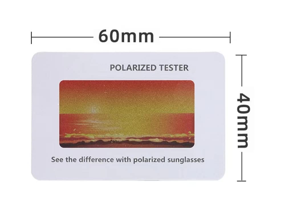 4 PCS Polarized Glasses Test Card - Polarized Sunglasses Tester & Check Paper Accessories for UV Protection Testing | Perfect for Eyewear Stores, Optical Labs & Outdoor Enthusiasts