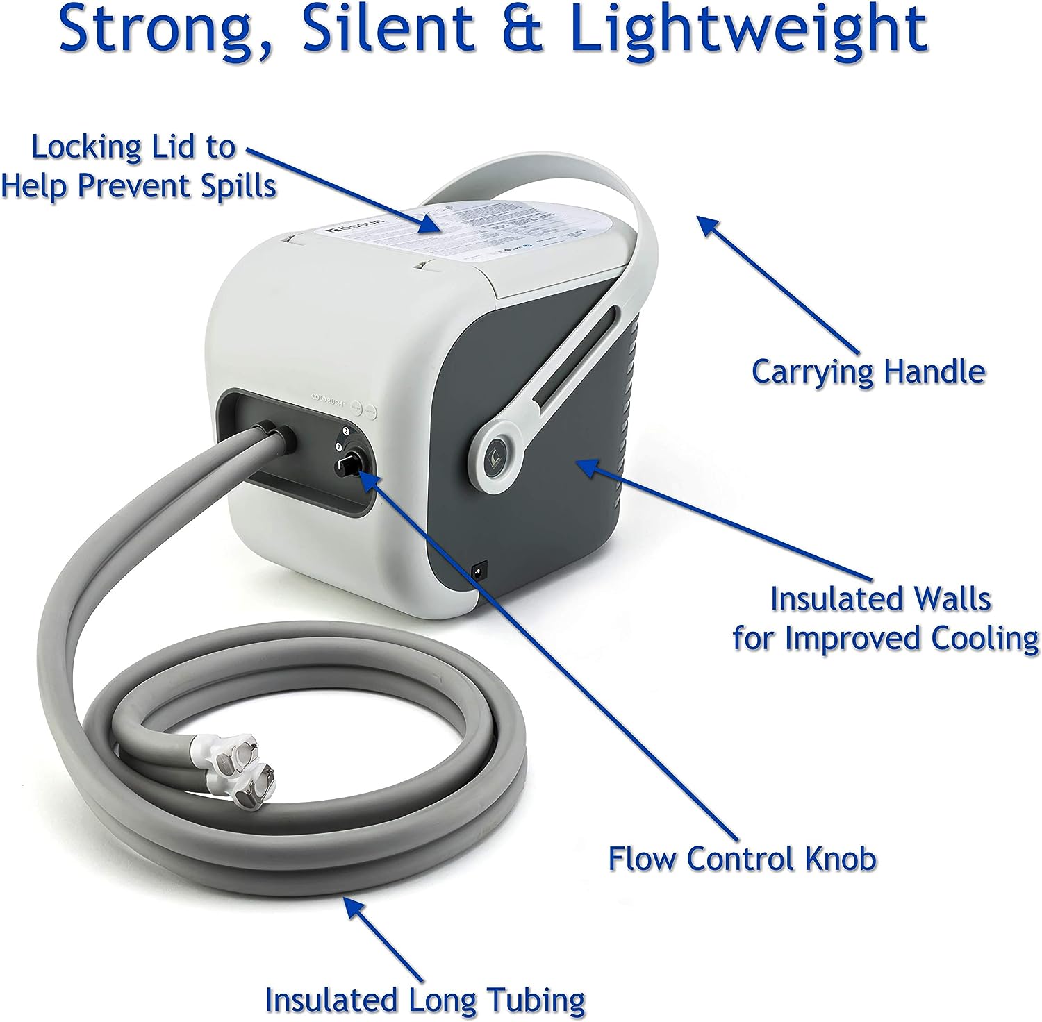 Ossur Cold Rush Cold Therapy Machine System with Pads - Pain Relief & Recovery for Knee, Shoulder, and Post-Surgery Rehabilitation