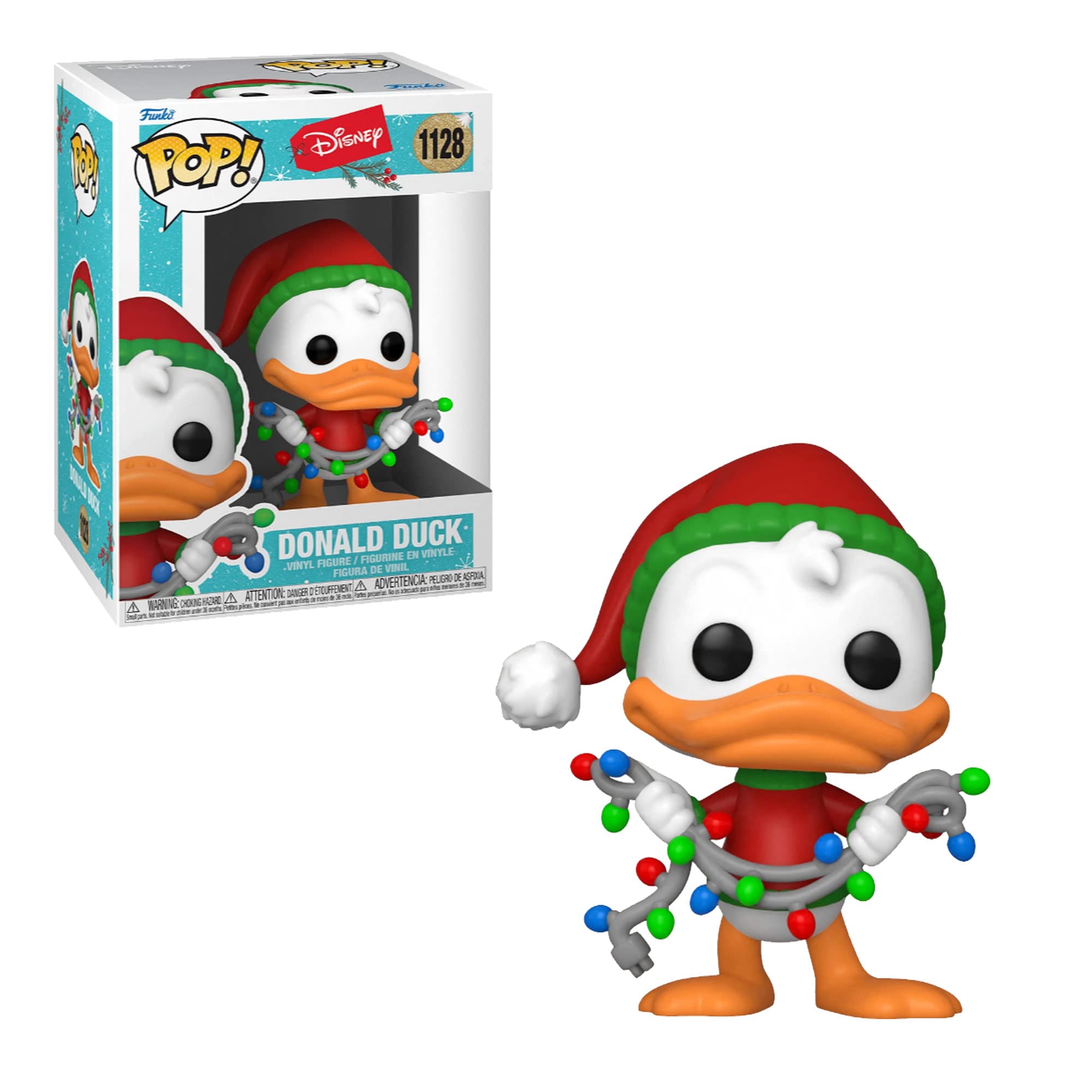 Funko POP! Disney Holiday 2021 - Donald Duck #57747 Collectible Vinyl Figure (Multicolor, One Size) - Perfect for Christmas Decorations, Disney Collections & Gift Giving