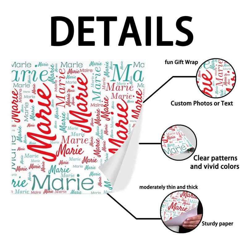 Custom Personalized Name Happy Birthday Wrapping Paper - 58