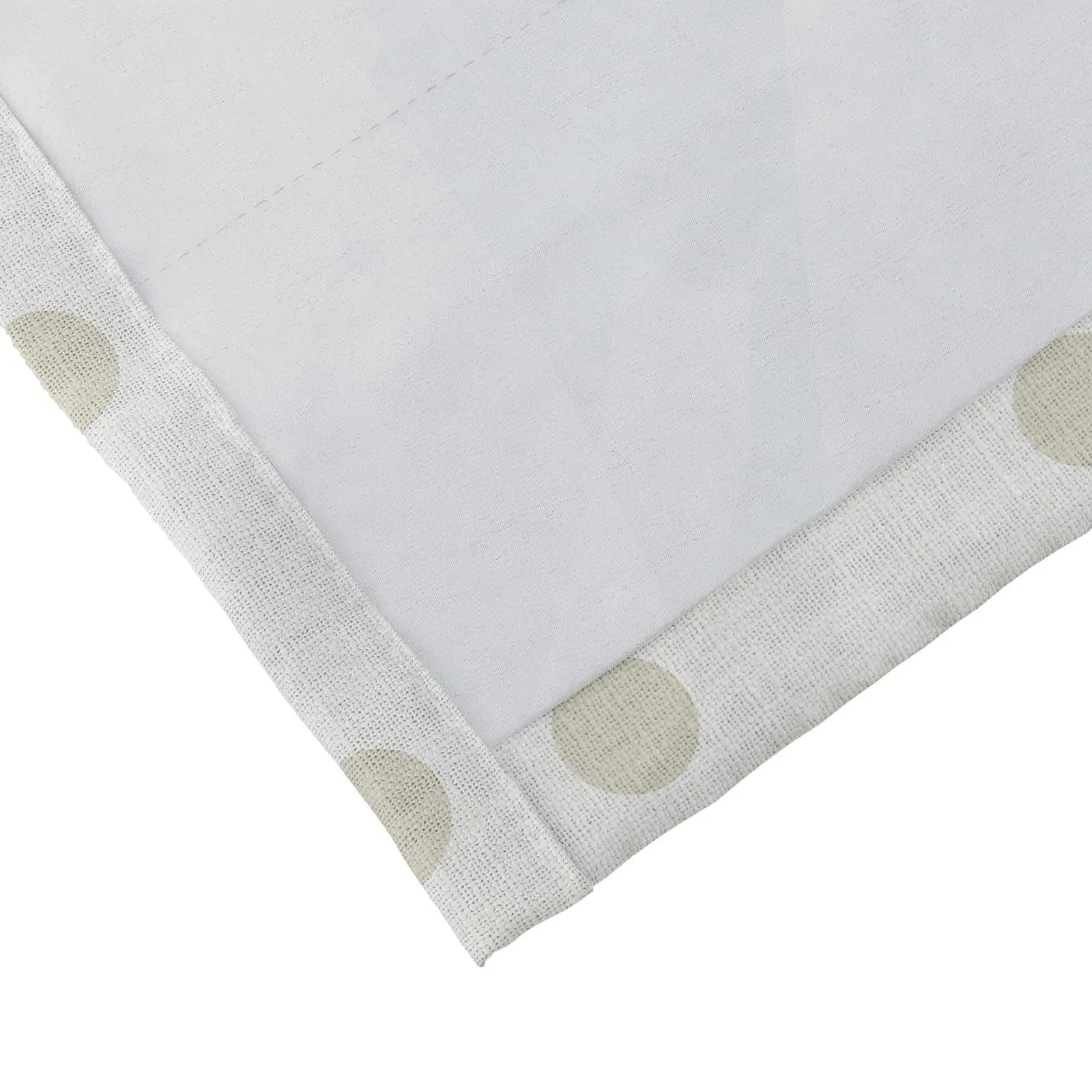 Stefana Silver Print Linen Curtains - Soft Top Blackout Drapes for Living Room & Bedroom Window Treatments