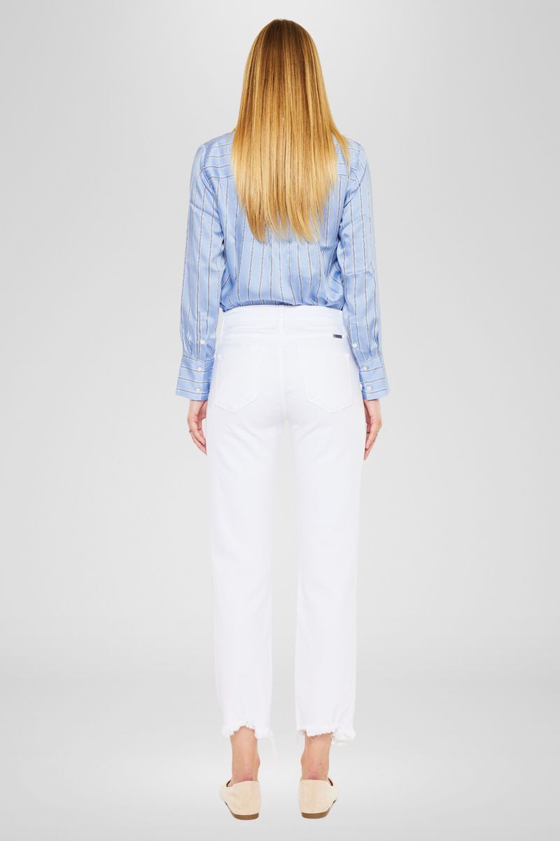 Daniela High Rise Straight Leg Jeans for Women - Slimming Comfort Fit Denim Pants for Casual Wear & Everyday Outfits