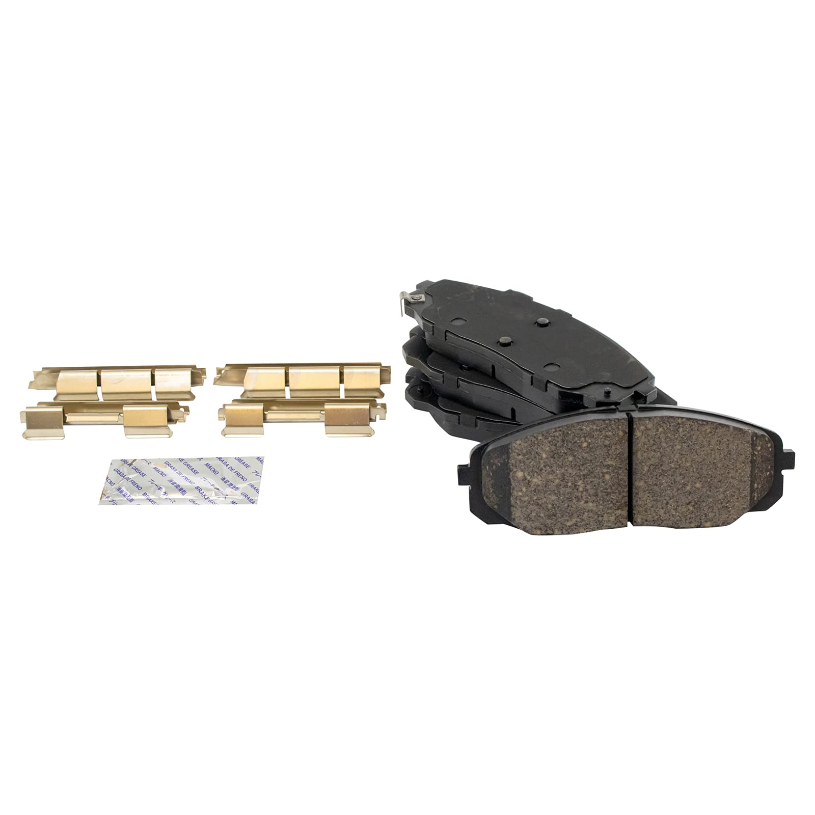 TRQ Front and Rear Brake Pad & Rotor Kit with Brake Chemical Kit - Ceramic Brake Pads & Solid Rotors for 2015-2020 Kia Sedona - Perfect for Smooth Stops and Enhanced Safety in City Driving and Highway Commutes