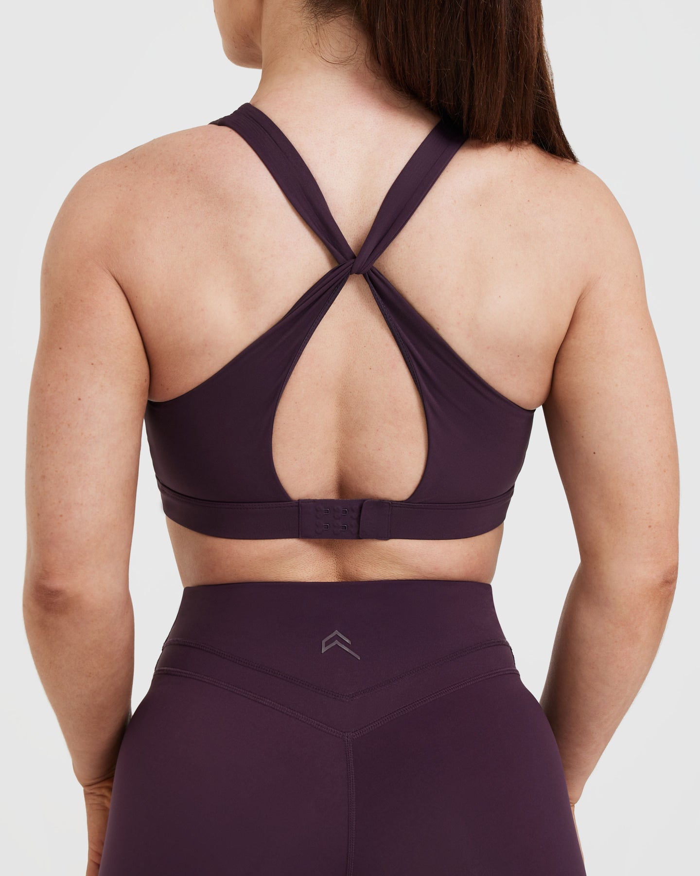 High-Performance Unified Layered Sports Bra for Women - Breathable & Supportive Activewear in Blackberry Purple | Perfect for Yoga, Running & Gym Workouts