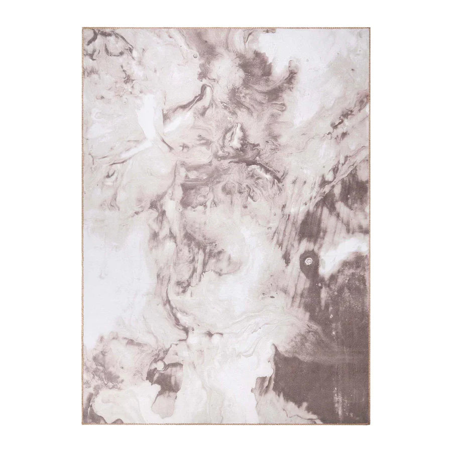 Yuma Abstract Marble Pattern Non-Slip Indoor Area Rug & Runner - Perfect for Living Room, Bedroom, or Hallway Decor