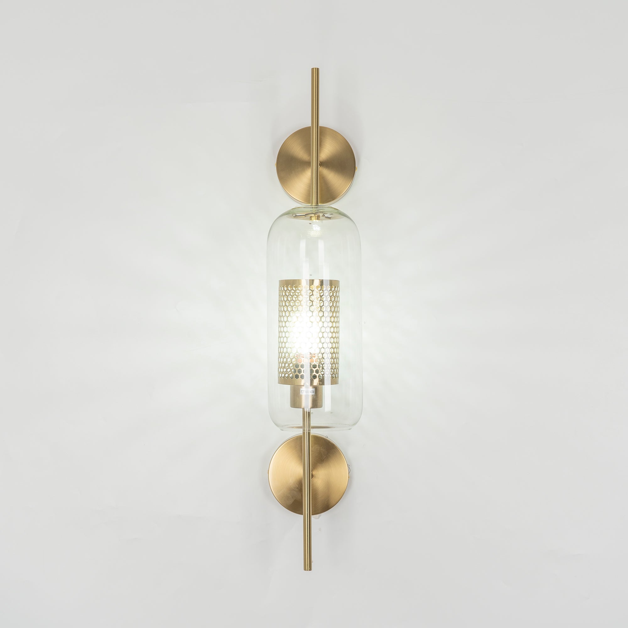 Chiswick Glass Wall Lamp - Modern LED Sconce Light for Living Room, Bedroom, and Hallway - Elegant Home Decor Lighting Fixture