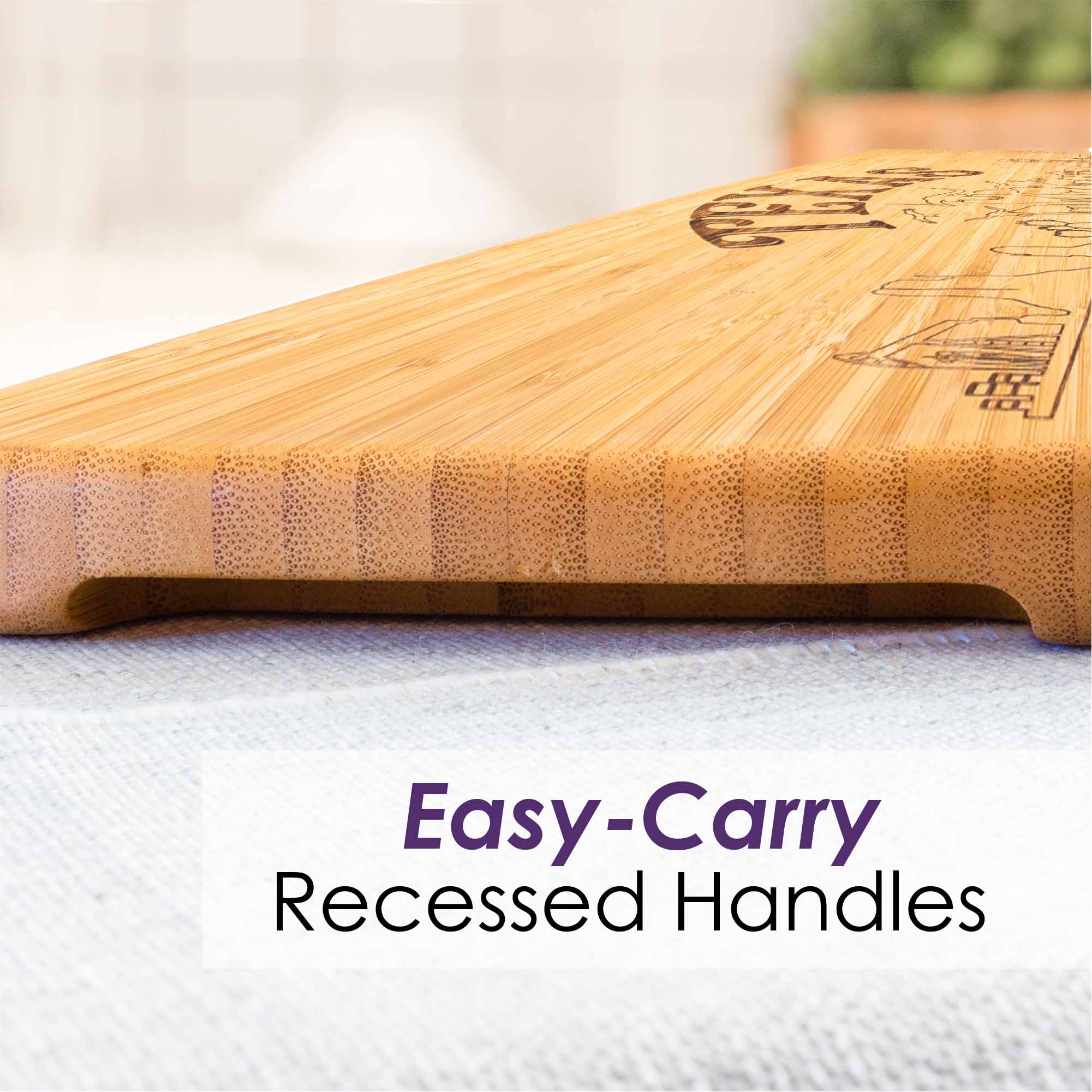 Texas Engraved XL Charcuterie Board - 30 x 8.5 Inch Large Wooden Serving Tray for Cheese, Charcuterie & Entertaining - Perfect for Parties, Weddings & Holiday Gatherings
