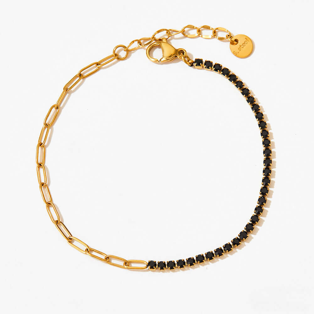 Gold + Black CZ