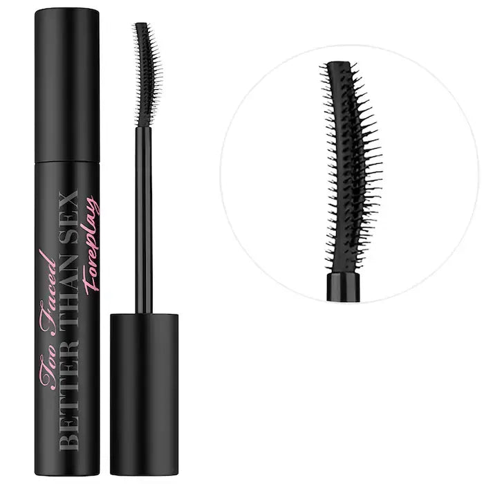 Too Faced Better Than Sex Foreplay Mascara Primer - Pitch Black | Volumizing & Lengthening Lash Primer for Dramatic Eye Makeup | Perfect for Date Night & Special Occasions